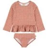 Florence Gingham Rashguard Set Rust -Kuling 1024x1024 658