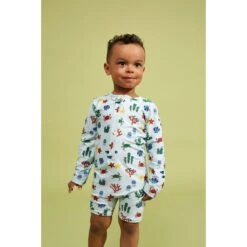 Paros Printed One-piece Rashguard Swimsuit Sea Life -Kuling 1024x1024 679