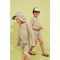 Paros Striped One-piece Rashguard Swimsuit Cream -Kuling 1024x1024 699