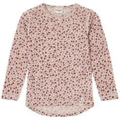 Brisbane Floral Long Sleeved Wool T-shirt Pink
