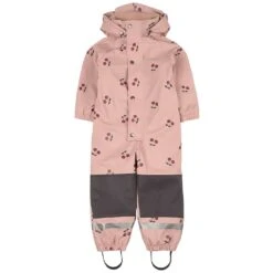 Douglas Recycled Lined Rain Coverall Pink Cherry