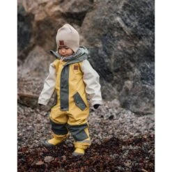 Edinburgh Color-blocked Recycled Rain Coverall Harvest Yellow/Light Green -Kuling 1024x1024 897