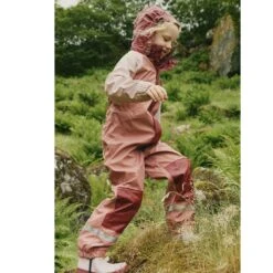 Edinburgh Recycled Lined Rain Coverall Burnt Pink/Burgundy -Kuling 1024x1024 903