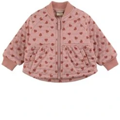 Odense Heart Printed Thermo Jacket Woody Rose